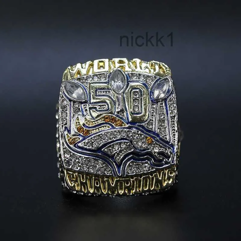 Anneaux de bande 2015 Denver Mustang Championship Ring Su Per Bowl Accessoires de mode EAV7