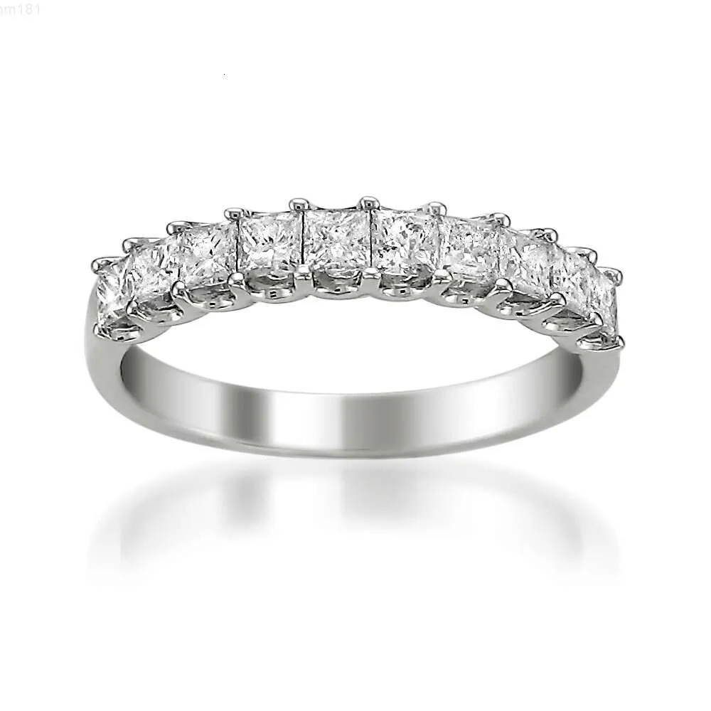 Voaino 18k 14k 9k or massif Hpht Vvs laboratoire cultivé diamant conception personnalisée bague d'éternité