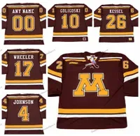 college wearMens Vintage  Gophers #26 PHIL KEL College Hockey Jerseys THOMAS VANEK 10 ALEX GOLIGOSKI 9 KYLE OKPOSO 5 NICK LEDDY