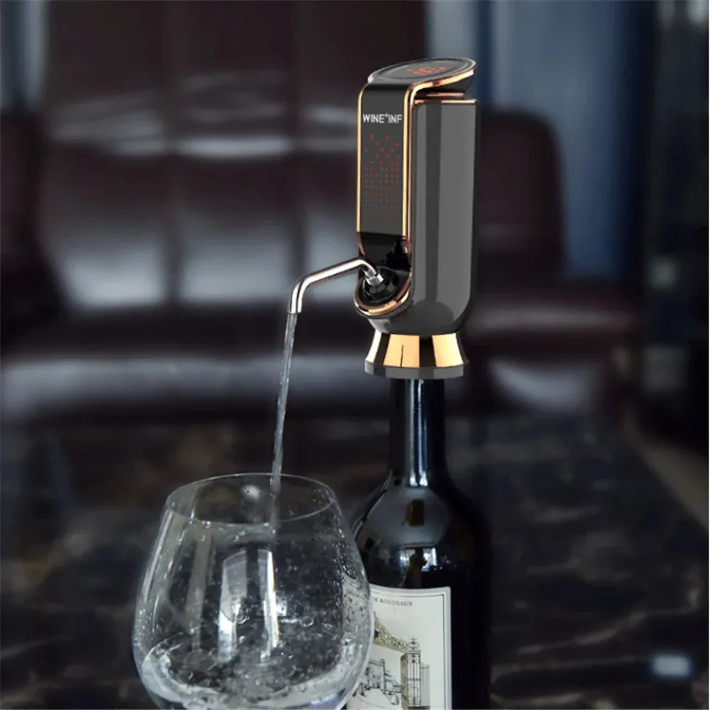 Electric Red Wine Decanter Vacuum Freshkeeping for 10 days Auto Quick Whiskey Aerator Adjustable Output Tools USB 240119