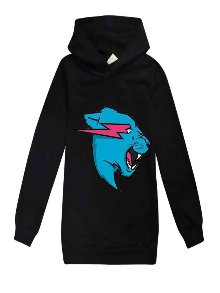 Herr Beast Lightning Cat Anime Hoodies Fashion Cartoon Print Sweatshirt Långärmad Kids Hoodie Unisex Streetwear G10287281877