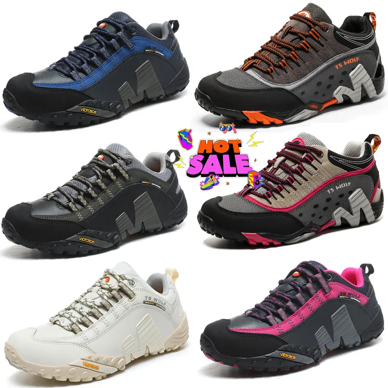 Men Hiking Shoes Mesh Mountain Climbing Trekking Sports Rubber Sole Training Mens Sneakers Non-slip Mountain Wear-resistant Trail Size 39-45