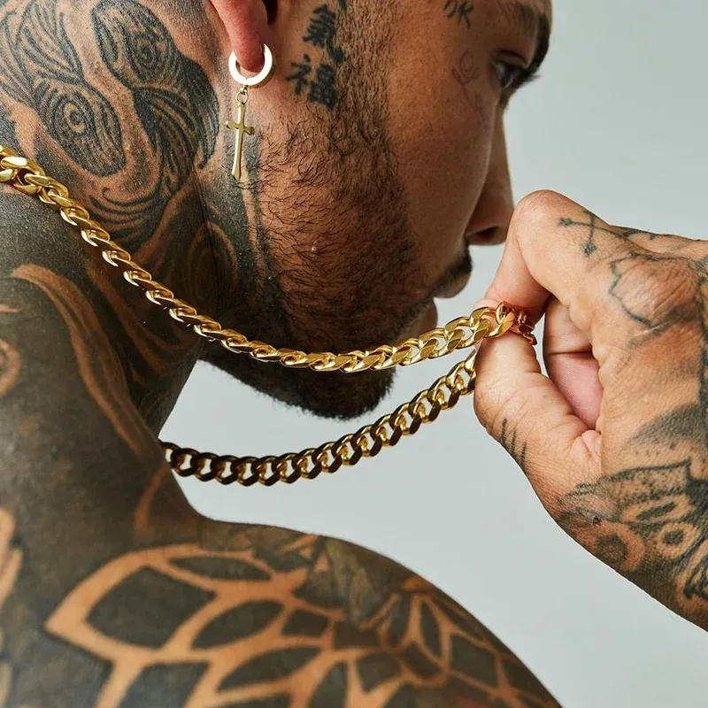 Mens 3 7mm Cuban Choker Necklace 14k Yellow Gold Masculine Jewelry For Men From Gojewelry 65.79 DHgate.Com