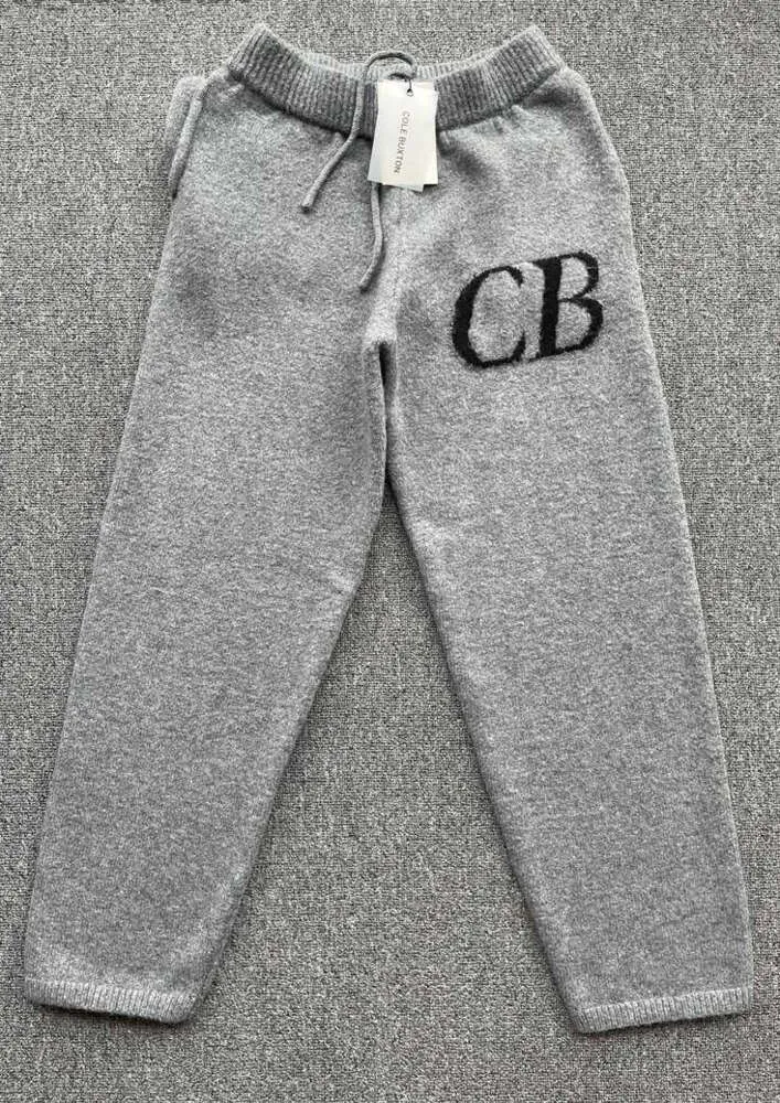 Cole Buxton Calças de malha CB Calças de malha tecida Sweatpants masculinos Sweat Fleece Quente Mulheres Corredores Macacões Mens Streetwear Calça esportiva Calça solta design 44s