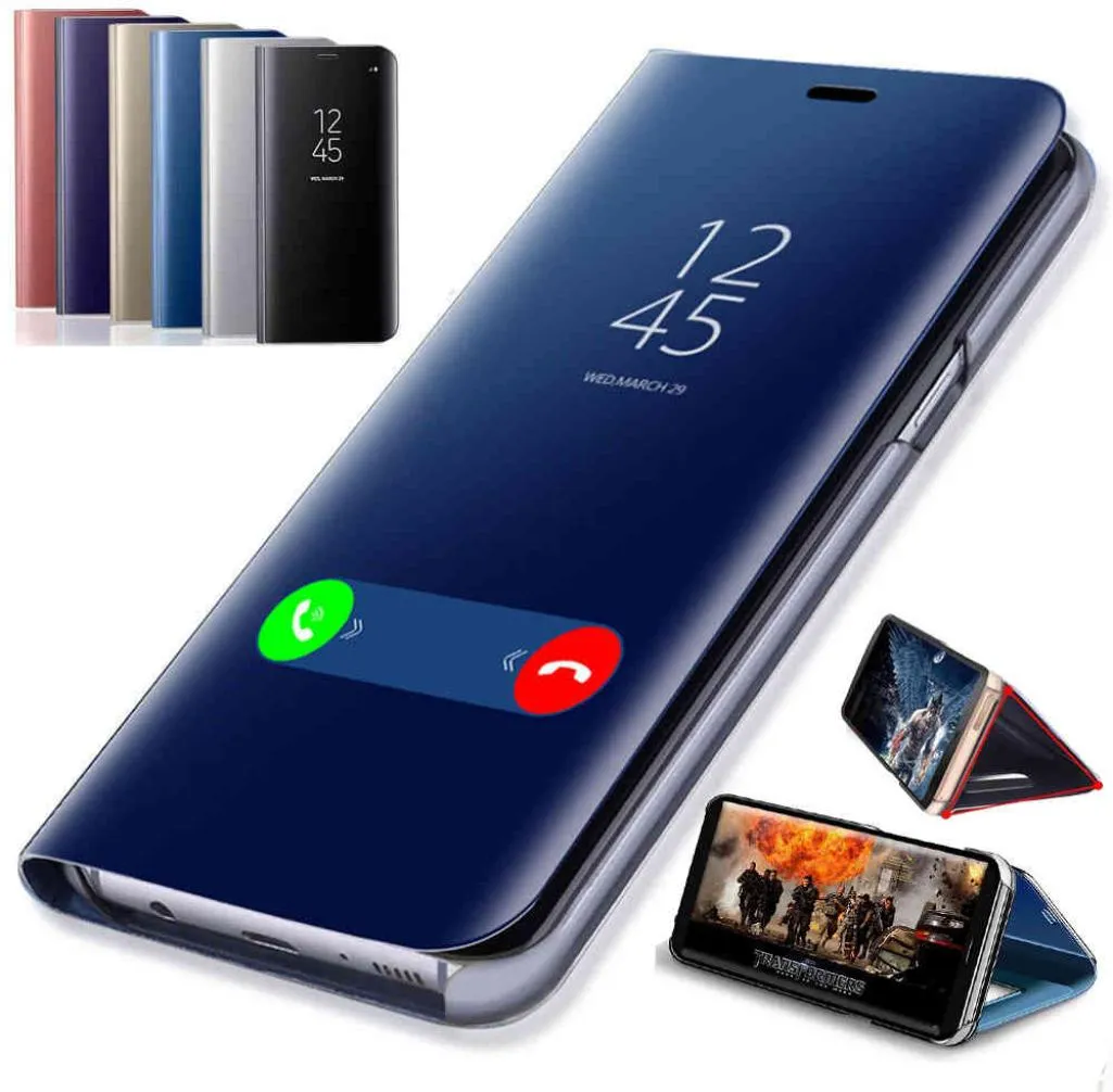 Mirror Flip Case för Samsung Galaxy A50 A52 A72 A32 A51 A21S A71 A40 A70 A31 A20E A12 Note 20 S21 Ultra S20 Fe S8 S10 Plus Cover5238977