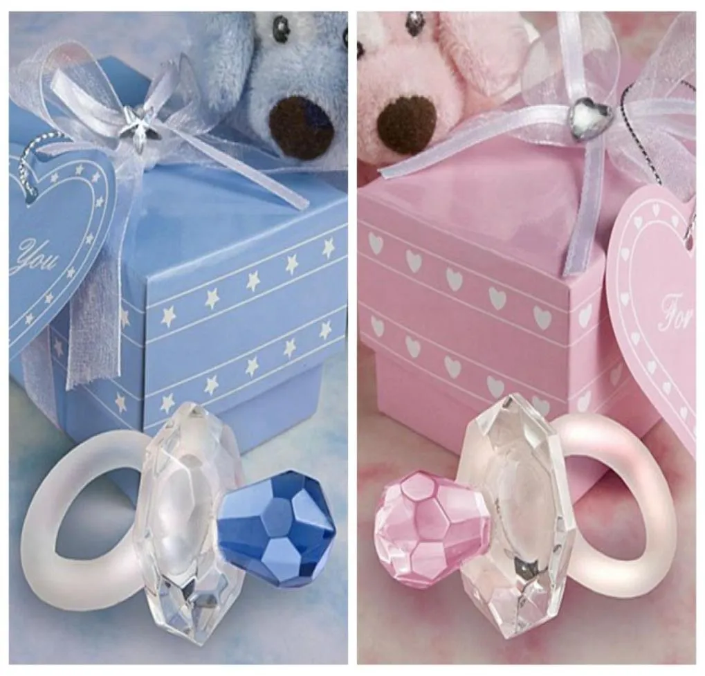 10 Pieceslot Adorable Kids Gifts Crystal Pacifier Favor for baby baptism gift and Party Favors4889003