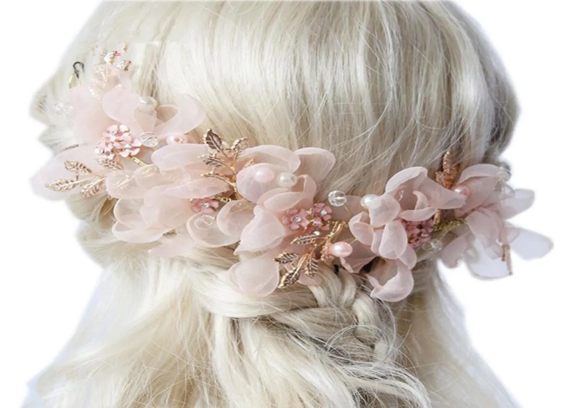copricapo fiori fasce per capelli per le donne accessori per capelli da sposa copricapo da sposa corone copricapo per copricapo da sposa acces7354573