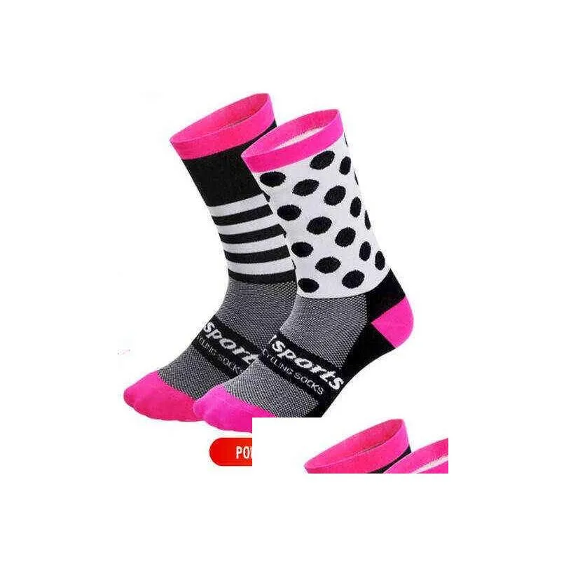 Sports Socks Dh Dh-13 Cycling Mens Bicycle Sock Ladies Men Crossfit 211229 Drop Delivery Outdoors Athletic Outdoor Accs Otkbx