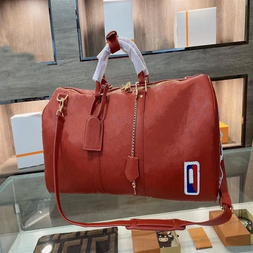 2021 High Quality Keepall Travel Bag Classic Satchel Bags Fashion Large Luggage Handbag Basketball Pocket Unisex Women Men Totes H261E