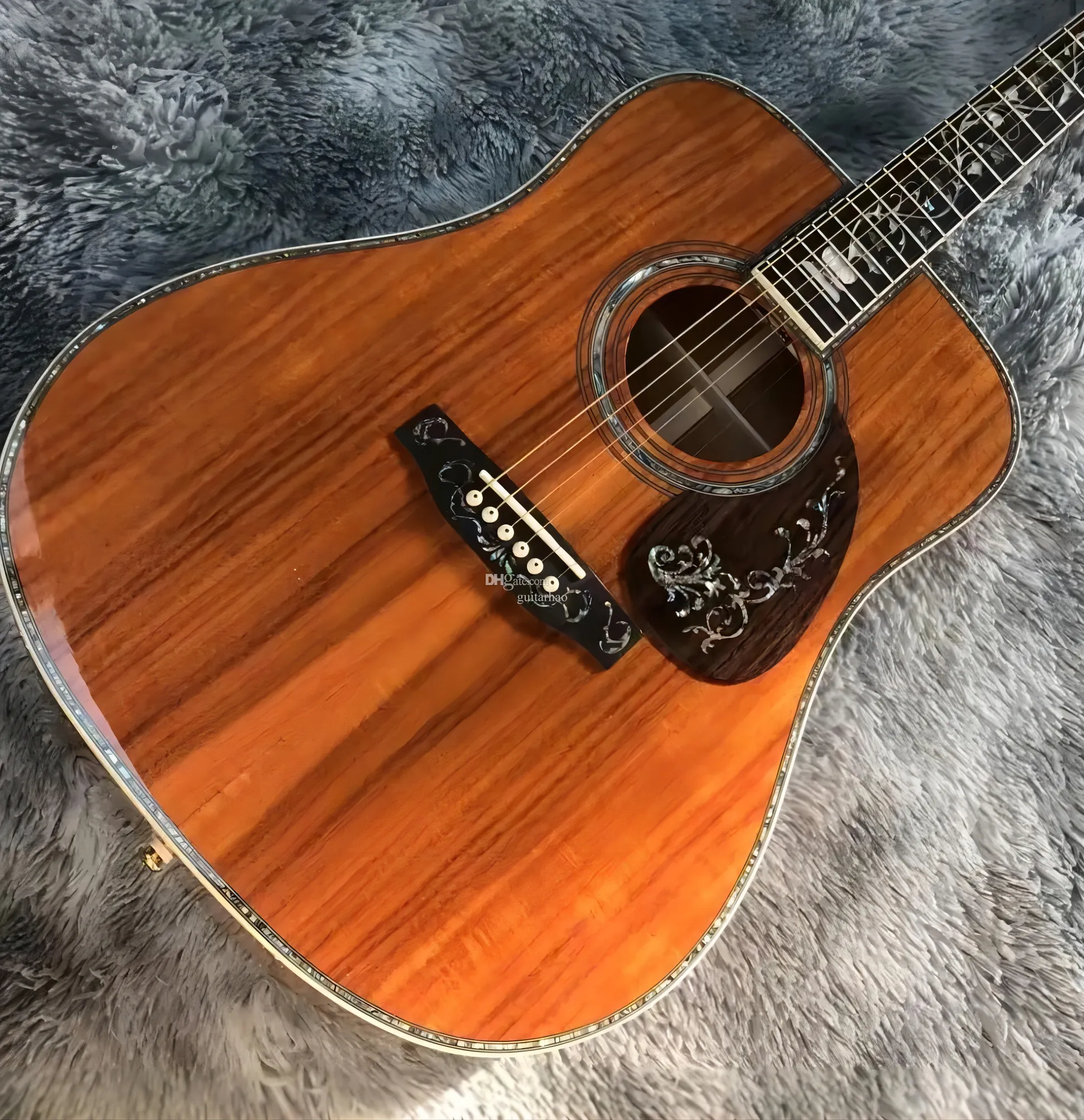 41 D45 시리즈 All-Koa Wood Vase Luxury Acoustic Guitar