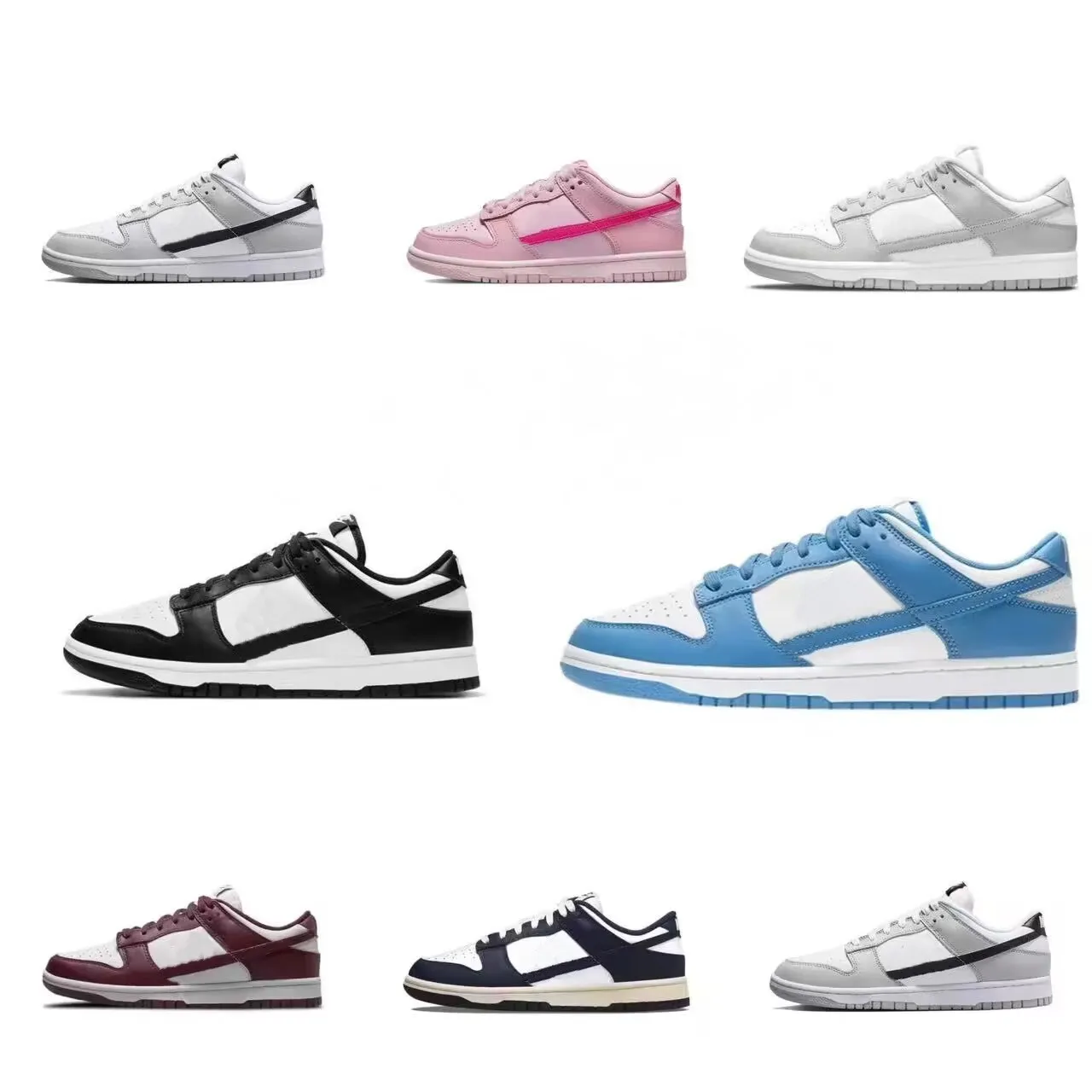 Chaussures de créateurs Hommes Femmes Moyen Olive Panda Plate-forme Safari Mix UNC Syracuse Gris Brouillard Kentucky Chicago Triple Rose Lobster Baskets Chaussures Pour Hommes Grande Taille Baskets