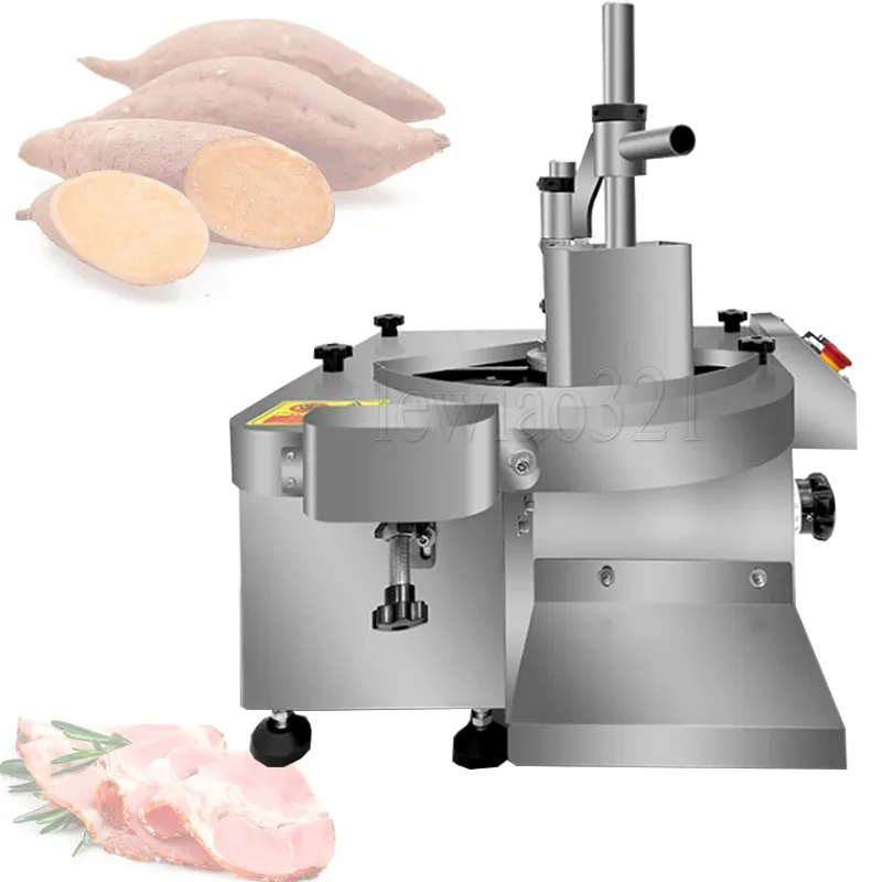 Professionele Vleessnijder Machine Uniforme Dikte Horizontale Vers Vlees Snijmachine Commerciële Rundvlees Schaap Snijmachine Maker