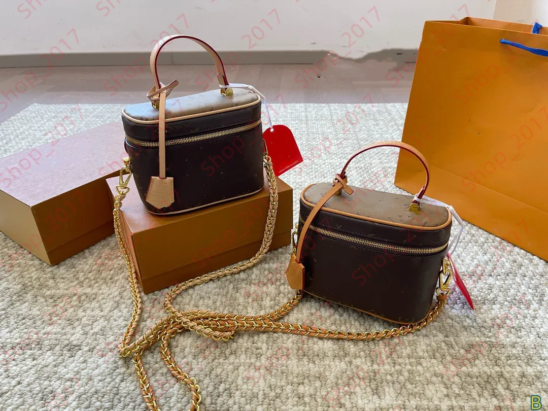 Sacos de maquiagem clássicos ombro agradável bb saco de luxo designer bolsa de vaidade kits de higiene bolsa caixa tronco saco mulheres homens tote crossbody bolsa cosmética embreagem carteira