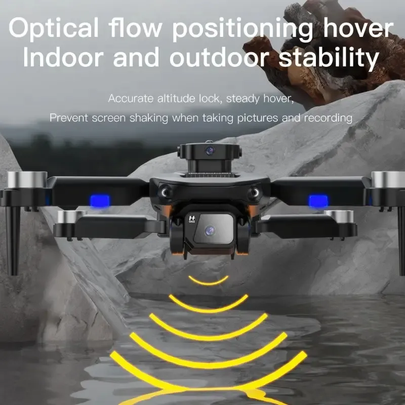 F196 HD çift kameralı drone, fırçasız motor drone, profesyonel engelden kaçınma katlanabilir quadcopter oyuncak İHA