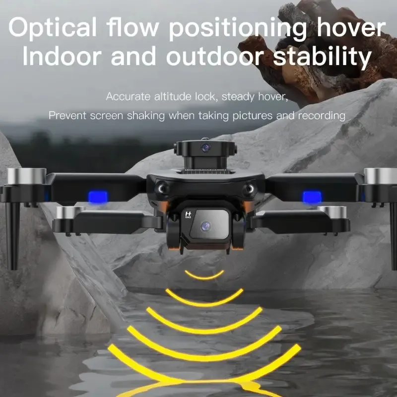 Drone F196 avec double caméra HD, Drone à moteur sans balais, jouet UAV pliable professionnel pour éviter les obstacles