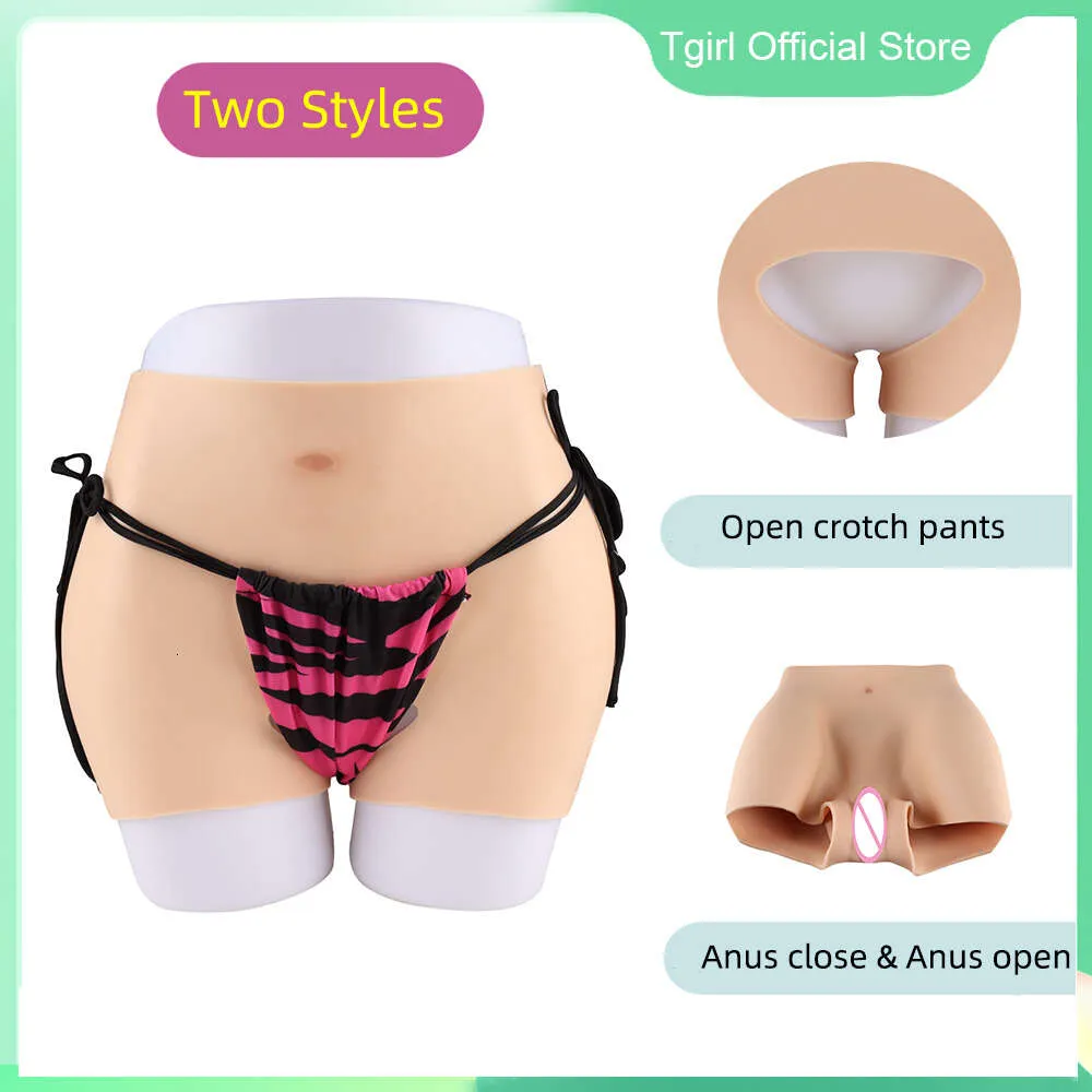 Costume Accessories Silicone Hip Panty Big Butt Ass Sexy Buttock Enhancer Costume with Fake Vagina for CD Transgender Dragqueen Cospaly