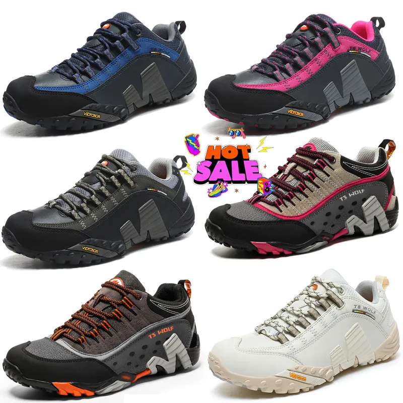 new Men Hiking Shoes Mesh Mountain Climbing Trekking Sports Rubber Sole Training Sneakers Non-slip Mountain Wear-resistant Trail Eur 39-45