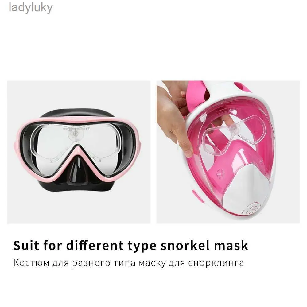 Masques de plongée Masque de plongée détachable lentille de myopie pour Copozz modèle 4910 4100 masque de plongée Skuba professionnel lunettes équipement de sports nautiques L240122