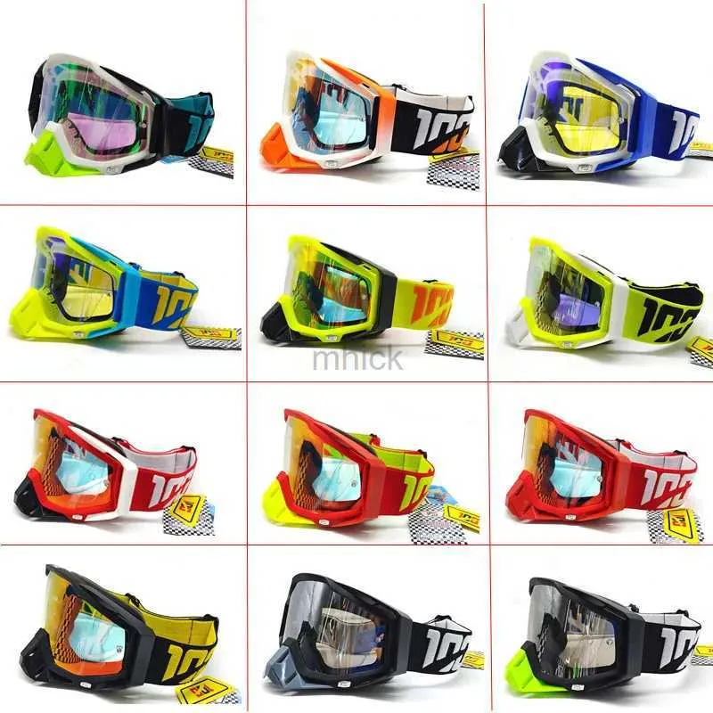 Outdoorbrillen Heren Motorbril Afneembare neussteun Crossmotor 100 MX-bril MTB Motocross-zonnebril HD-lens Antislipband Enduro 240122