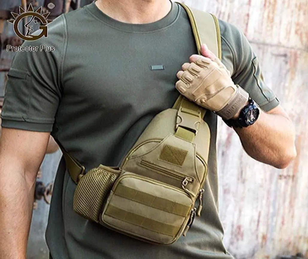 Tactical Shoulder Bag For MenMolle Chest Bag With USBWaterproof Outdoor Sling BackpackHunting Sport Climbing Bags17742847