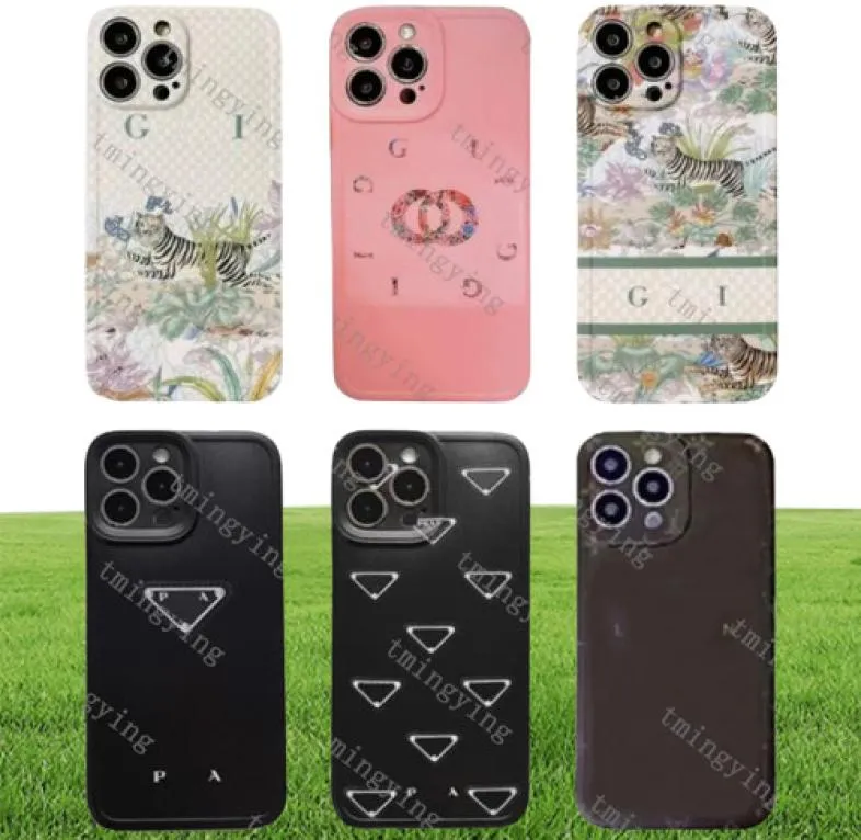 Designer Lettre L Cas de téléphone pour iPhone 14 Pro Max 13 12 11 XS X XR Classic Fashion Brand Print Back Cover Case iPhone14 Plus Lux7843281