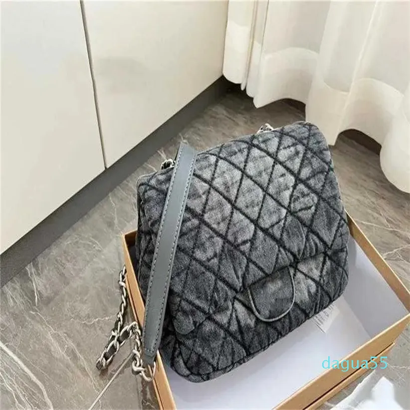 design denim shoulder bag light daily bags casual messenger handbag shopping and traveling women Purse Black Blue 3 sizes cool style