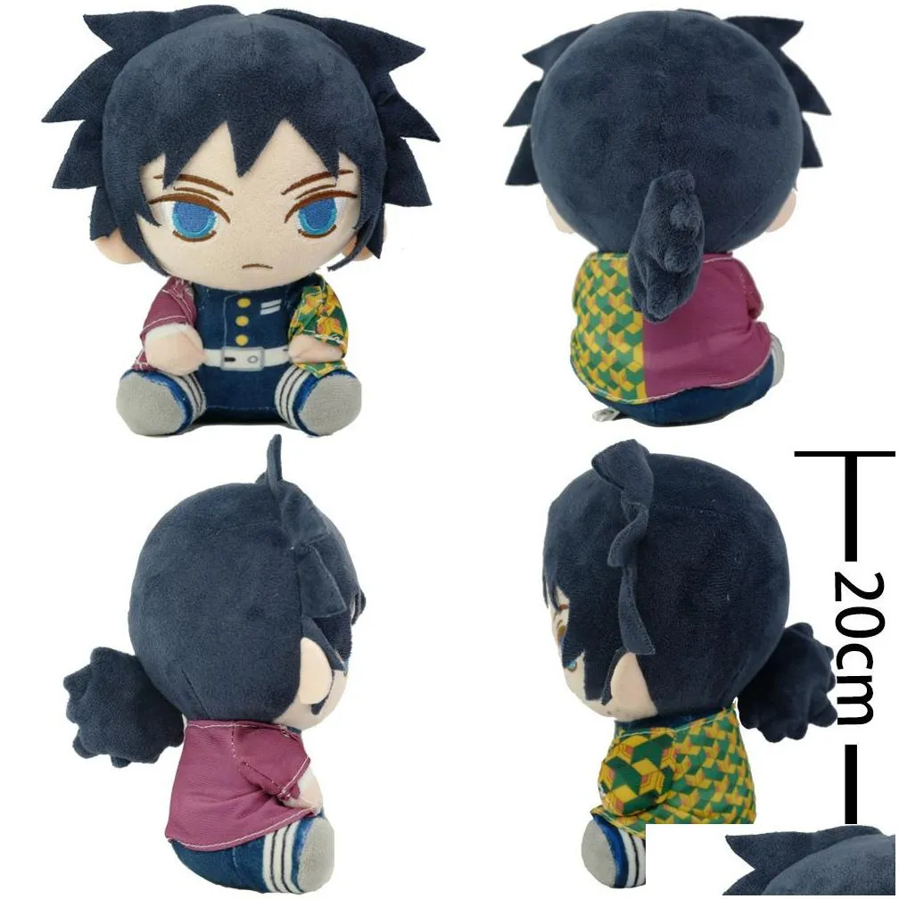 Stuffed Plush Animals 20Cm Cartoon Demon Slayer Toys Kazuma Tanjiro Nidouzi Hand Donew P Toy Kids Favorite Gift Drop Delivery Gifts Otrjh