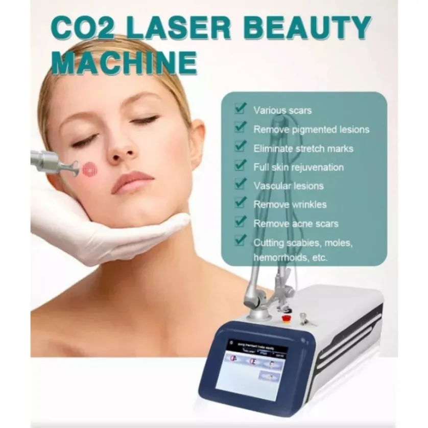 2024 Nuova pelle Rejuvenaion Taglio Laser Co2 Macchina frazionaria Spot Area Forma multipla Rinnovamento Rughe Rimozione cicatrice Acne Dispositivo per il trattamento dell'acne325