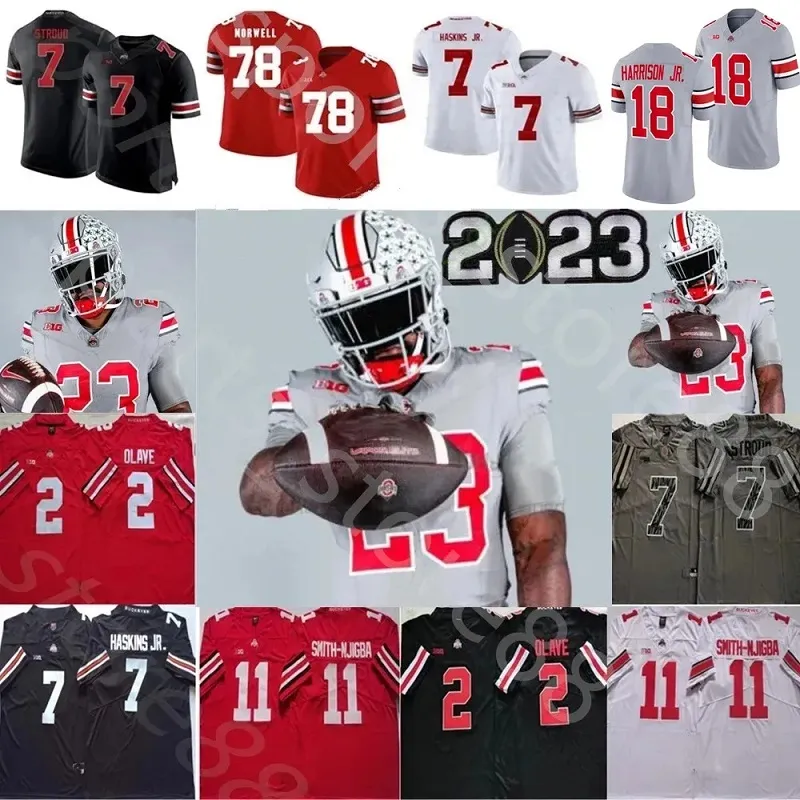 NCAA 2023 Justin Fields Ohi Jersey 2 Chase Young JK Dobbins 15 Elliott Eddie Stroud Fleming Dwayne Nick Bosa Archie Griffin 150th Porter Football