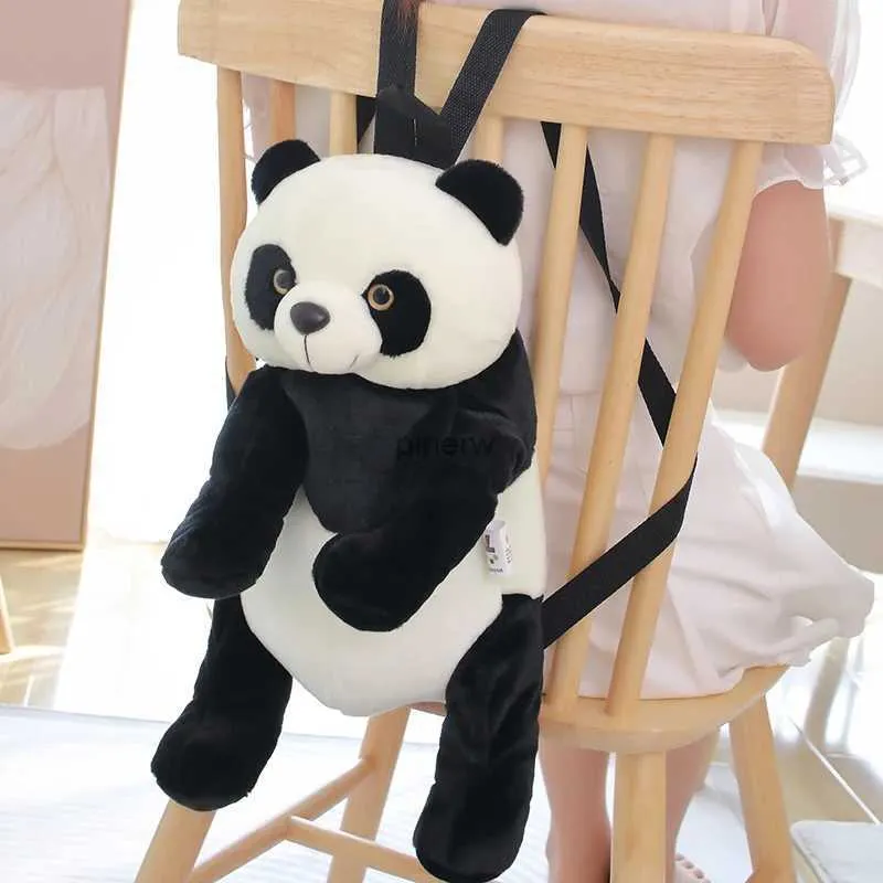 Plüschpuppen Kawaii Panda Rucksäcke Stofftier Tasche Mädchen Jungen Plüsch Schulranzen Plüsch Rucksack Spielzeug Niedliche Kinder Baby Geschenke