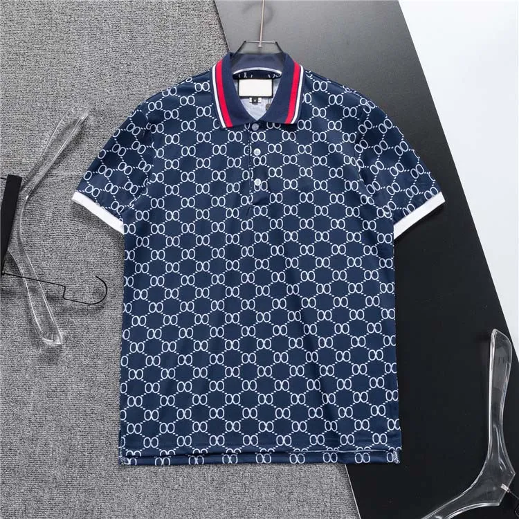 High end embroidered short sleeved cotton polo shirt men s T shirt Korean fashion clothing summer luxury top Asian size M L XL XXL XXXL