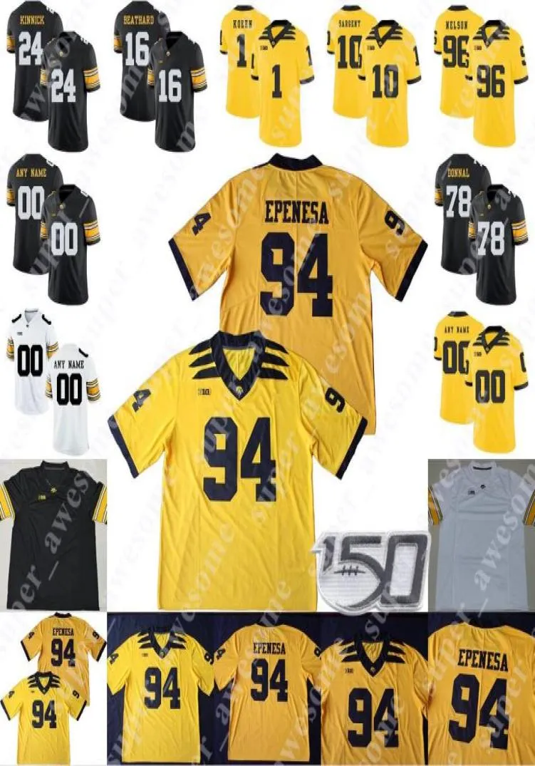 Iowa Hawkeyes Jersey Adrian Clayborn 79 Bryan Bulaga 44 Clark 33 Bob Sanders Shonn Greene Desmond King Robert Gallery Josey Jewell6781048