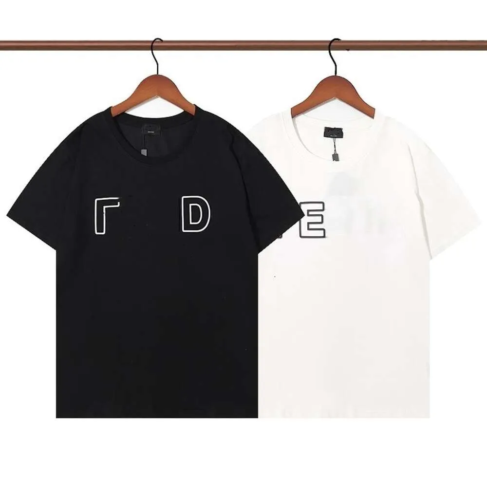 Summer Men T Shirt Designer T Shirts Mens Dam Womens Fashion Solid Color Letter Print Graphic Tee Casual Minimalist Wind Short Sleeve Top Trend Loose Cotton Tee