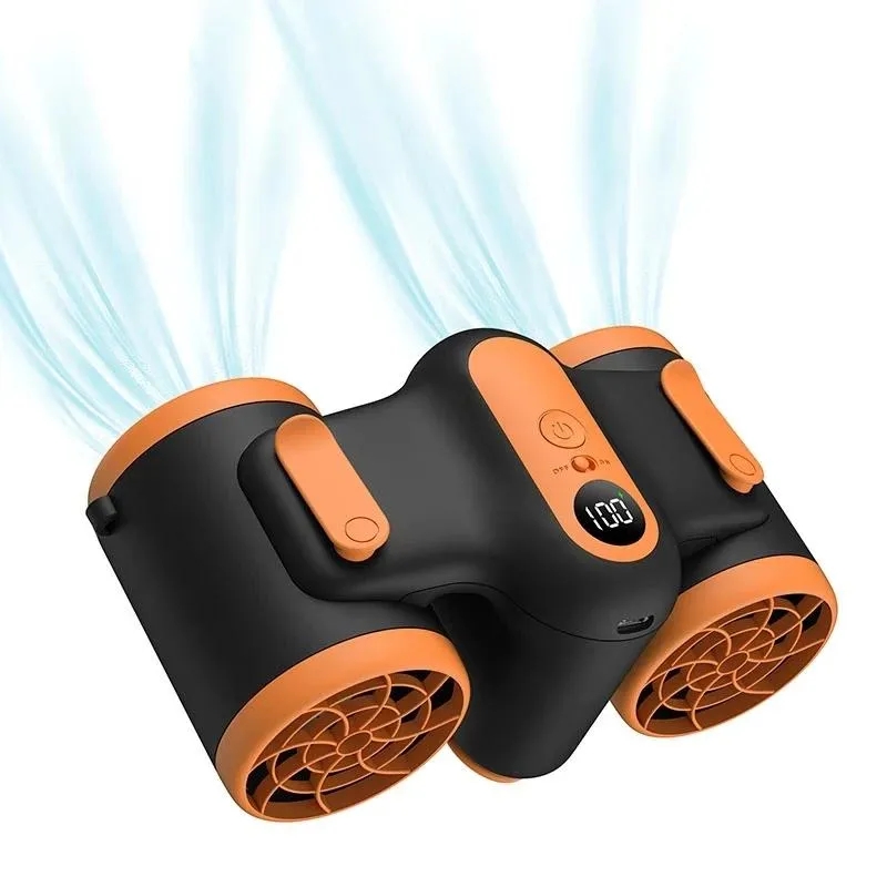 Ventiladores Ventilador para colgar en la cintura personal portátil con batería de recarga de 10000 mah Ventilador eléctrico portátil ultra silencioso Aire acondicionado de mano