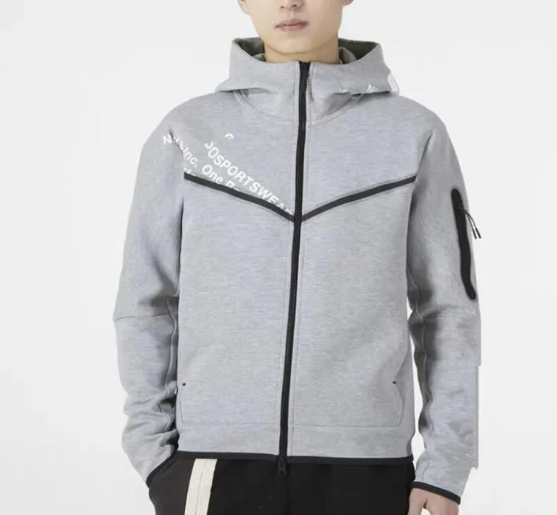 2022 New Tech Fleece 고품질 남성 바지 디자이너 후드 재킷 스포츠 우주면 까마귀 전체 zip 재킷 2935843