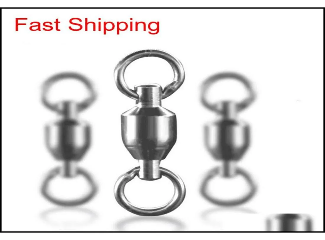 Fishing Accessories Single Melt Ring Swivel High Speed Ball Bearing Metal Stainless Steel Fishings Tackle hairclippers20116538211