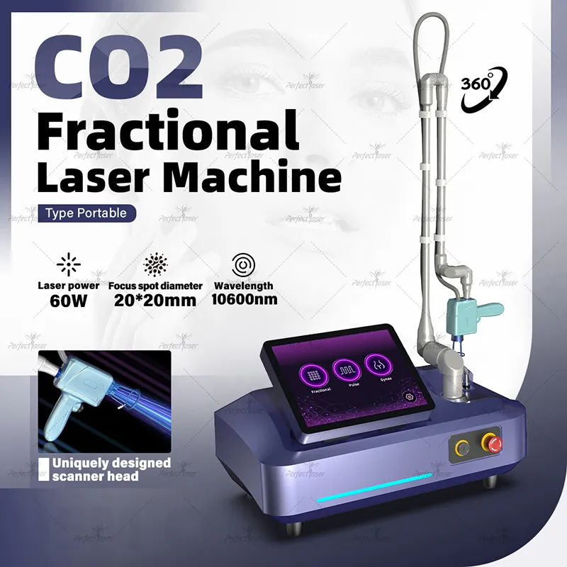 Dernière Machine d'élimination des cicatrices de serrage vaginal au Laser CO2 fractionné équipement d'élimination des pigments utilisation en Salon de beauté manuel vidéo