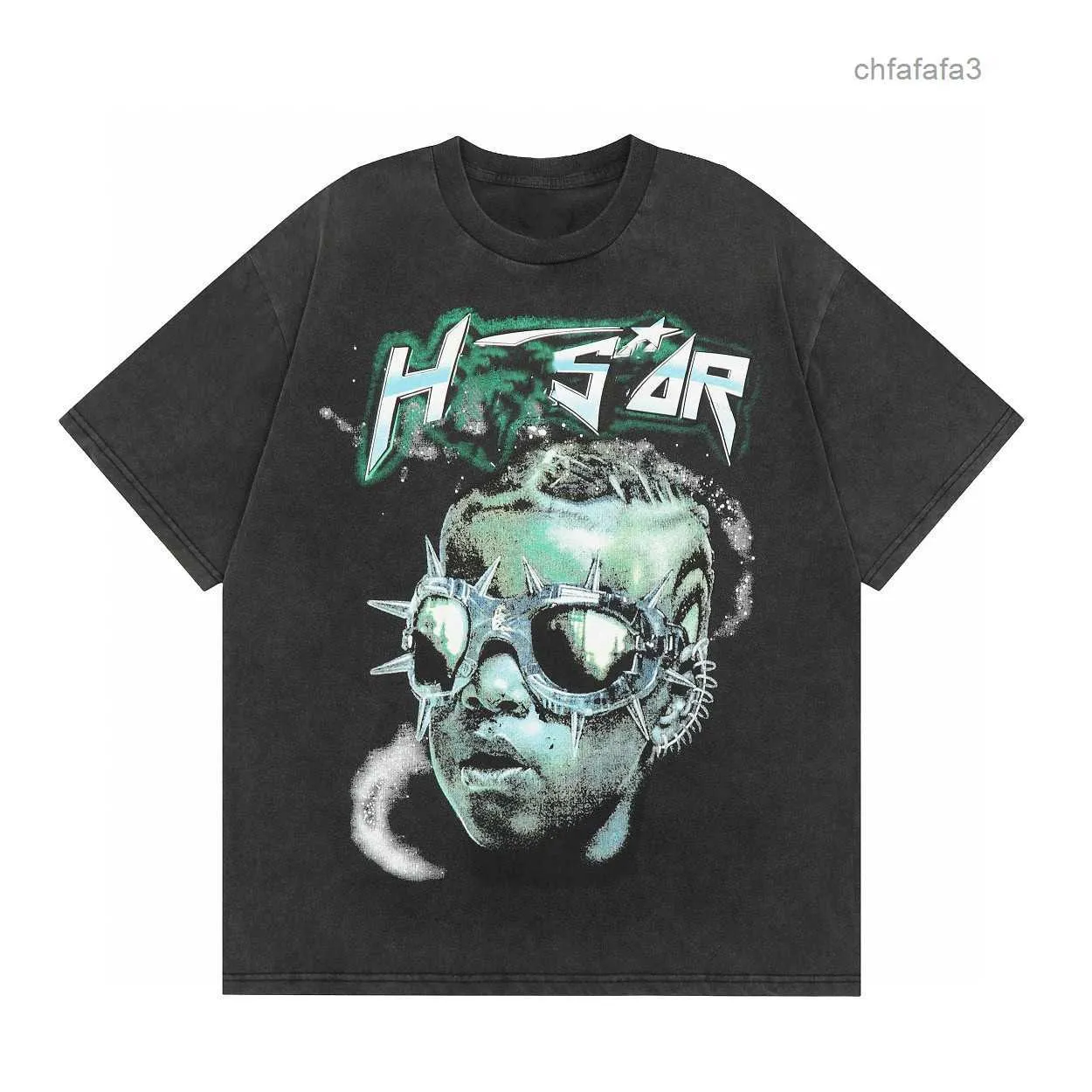 Designer Mens t Shirt T-shirt Hellstar the Future Short Sleeve Tee Shirt Washed Black Men Women Short Couple Men Hip Hop Street Top 8HZY