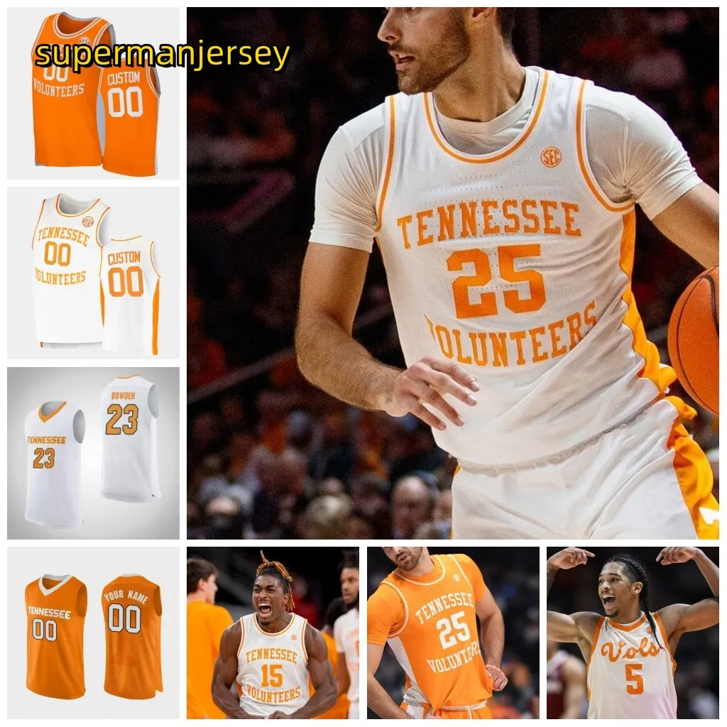 Tennessee Volunteers Basketball Jersey Santiago Vescovi Zakai Zeigler Dalton Knecht 2 Gainey 30 James Jonas Aidoo Jahmai Mashack Tobe Awaka