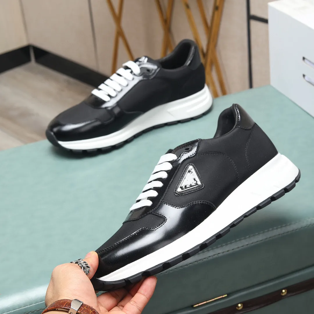 New b25 Popular Casual-stylish Sneakers Shoes Re-Nylon Brushed Leather Men's Knit Fabric Runner Mesh Runner Trainers Man Sports Outdoor Walking Casual Shoe EU38-45