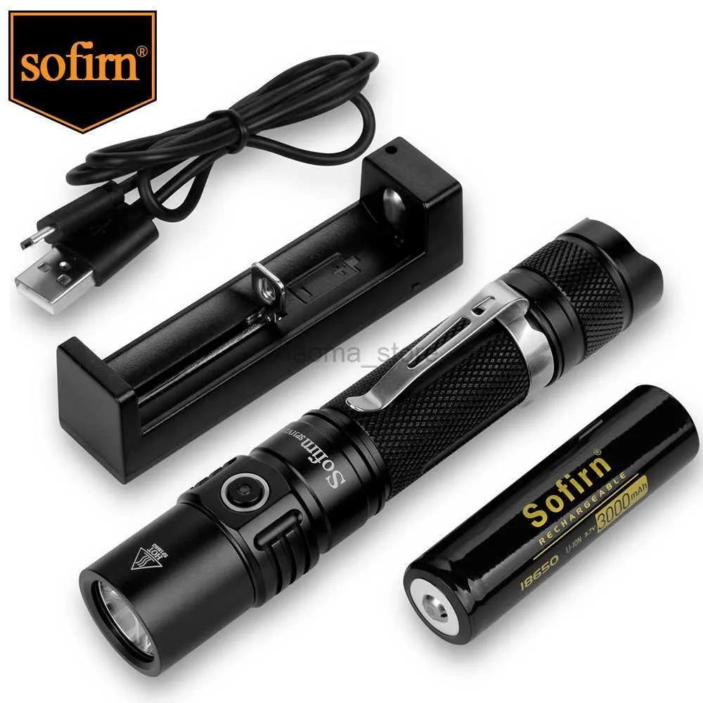 Ficklampor Sofirn SP31 v2.0 LED-ficklampa 1200lm 18650 XPL-HI LED Torch Light Tactical Lamp High Power Ficklight 5300-5700k Lantera 240122