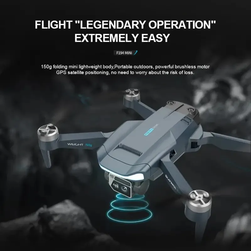 F196 HD çift kameralı drone fırçasız motor, profesyonel engelden kaçınma, katlanabilir wifi quadcopter oyuncak