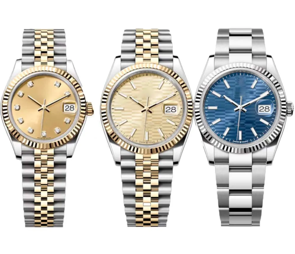 moda marka mężczyzn Kobiety klasyczny zegarek ze stali nierdzewnej automatyczne zegarek mechaniczny 36 mm ceramiczny tarcza luksusowy zegarek prezentowy dla mężczyzn na ręce na rękę