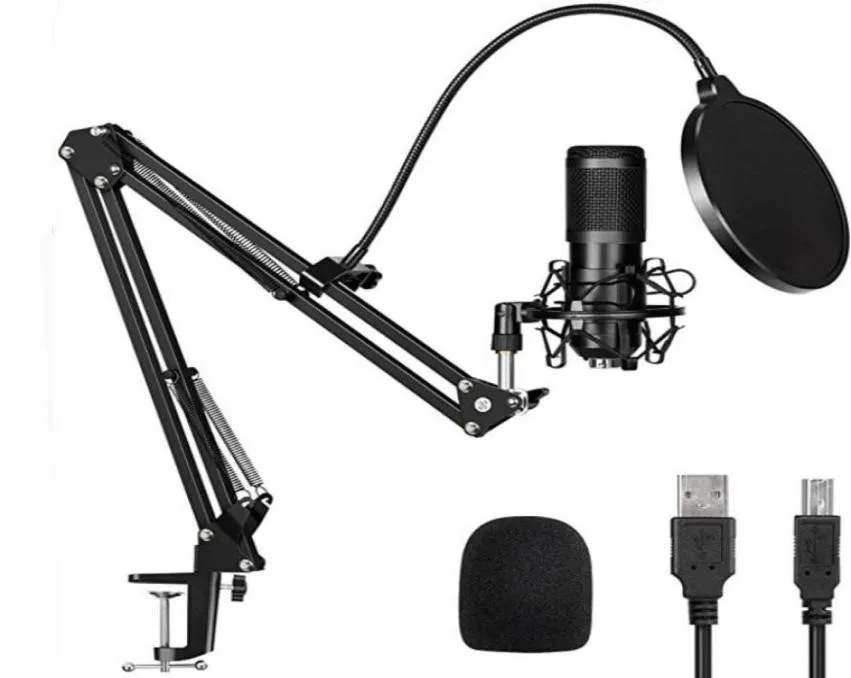 Microfone usb condensador cardióide podcast microfono 192khz24bit plug and play com para transmissão ao vivo youtube asmr6607750
