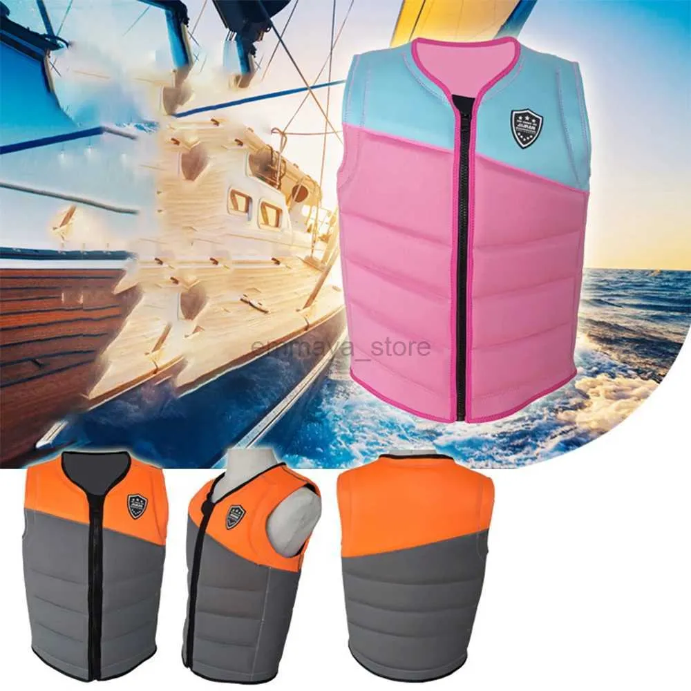 Colete salva-vidas bóia universal adulto colete salva-vidas neoprene homens mulheres esportes aquáticos flutuabilidade colete caiaque barco natação deriva segurança maiô 240122