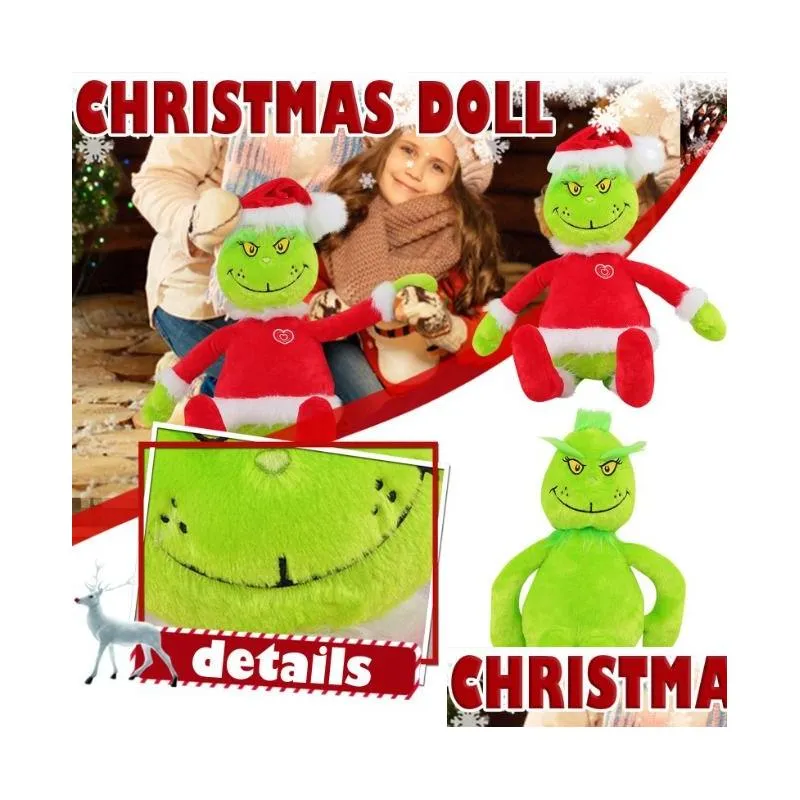 Gefüllte Plüschtiere Kawaii Weihnachten P Puppe Spielzeug Tier Lustige süße Kinder Geschenk Drop Lieferung Spielzeug Geschenke Ot5Um