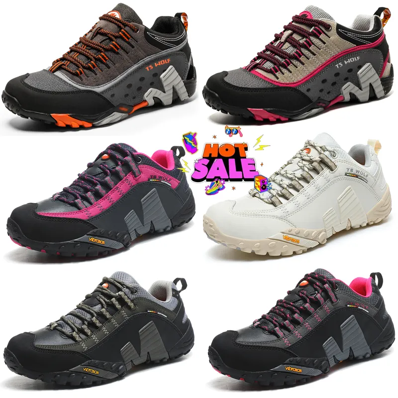 2024 Män vandringsskor utomhus Trail Trekking Mountain Sneakers Non-Slip Mesh Breattable Rock Climbing Mens Athletic Sports Shoe Storlek 39-45