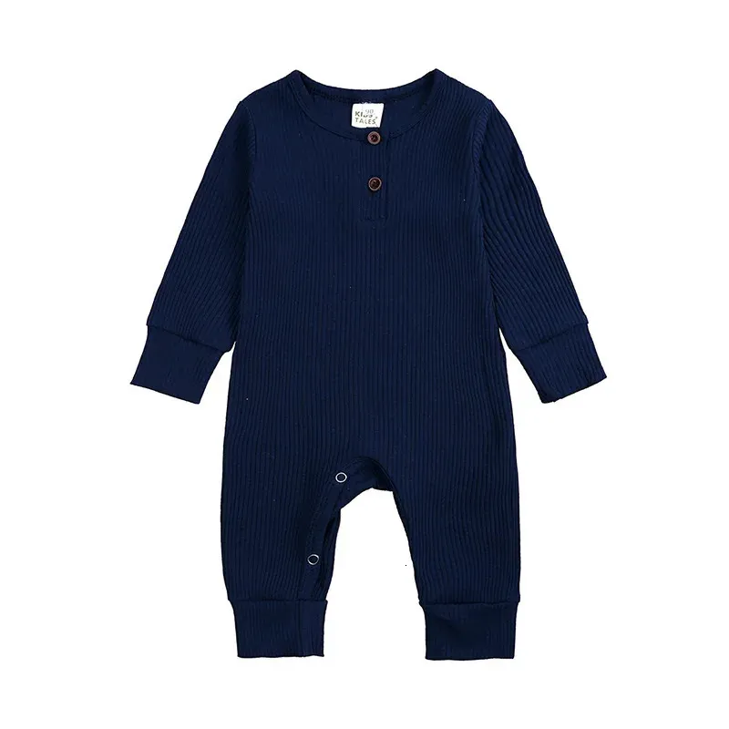 Född hemkläder Baby Boy Romper Cotton Girl Jumpsuits Vårdräkter från 0 till 3 6 18 24 Månader Overall Bodysuit Onesie 240119