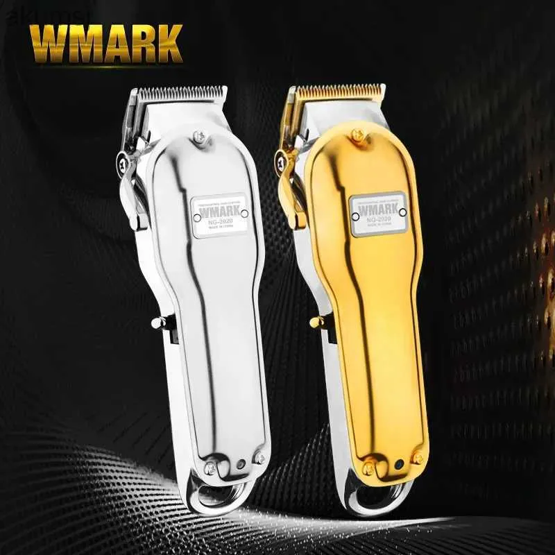 Hair Clippers WMARK NG-2020A All-metal Cordless Hair Clipper Hair Cutting Machine Electric 2500mAh Cordless Hair Cutter Golden Color YQ240122