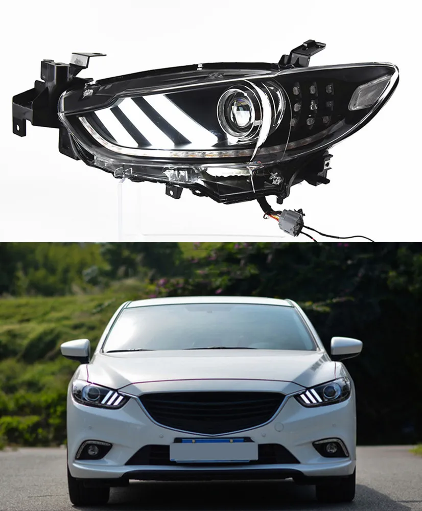 LED Daytime Running Front Head Lights With Turn Signal For Mazda 6 Atenza 2013 2017 High Beam Lamp Car Accessory From Auto lamps 558.82 DHgate.Com